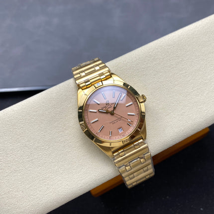 CHRONOMAT AUTOMATIC 36 VICTORIA BECKHAM YELLOW GOLD CASE SAND DIAL