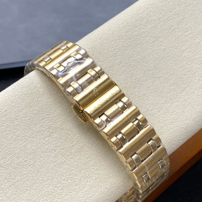 CHRONOMAT AUTOMATIC 36 VICTORIA BECKHAM YELLOW GOLD CASE SAND DIAL