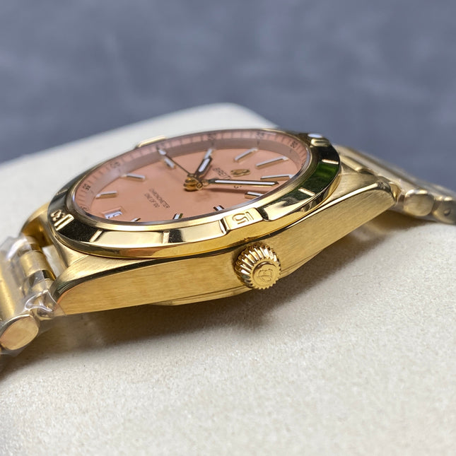 CHRONOMAT AUTOMATIC 36 VICTORIA BECKHAM YELLOW GOLD CASE SAND DIAL