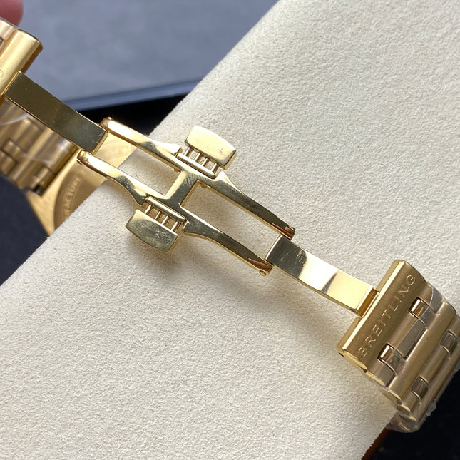 CHRONOMAT AUTOMATIC 36 VICTORIA BECKHAM YELLOW GOLD CASE MIDNIGHT BLUE DIAL
