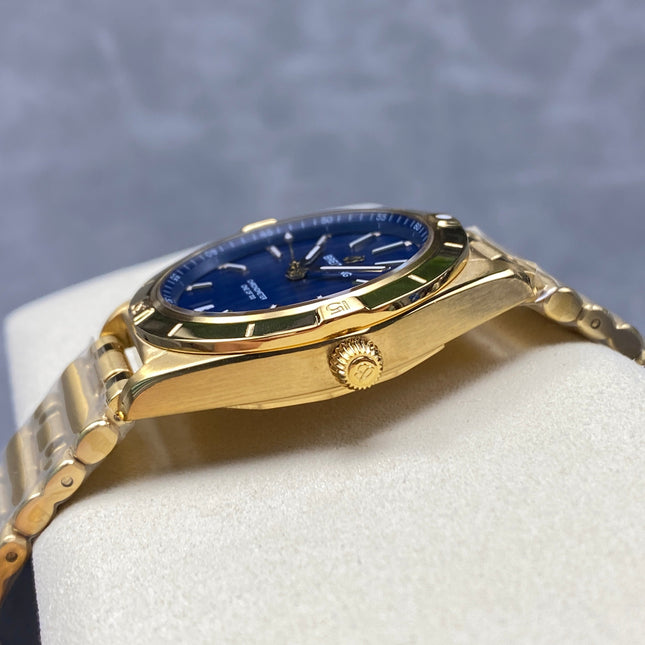 CHRONOMAT AUTOMATIC 36 VICTORIA BECKHAM YELLOW GOLD CASE MIDNIGHT BLUE DIAL