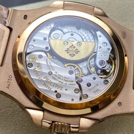 NAUTILUS AUTOMATIC ALL ROSE GOLD SUNBURST BROWN DIAL