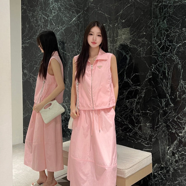 PRADA TOP AND SKIRT SET STYLE 90