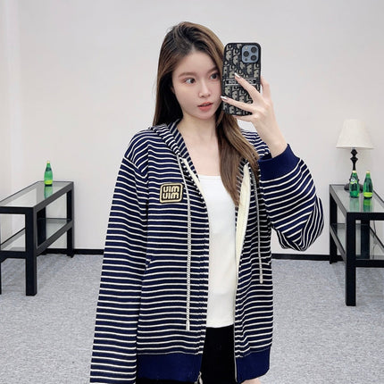 MIUMIU FLEECE HOODED JACKET STYLE 95