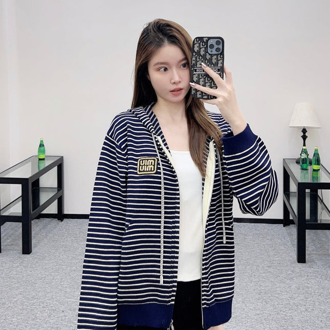 MIUMIU FLEECE HOODED JACKET STYLE 95