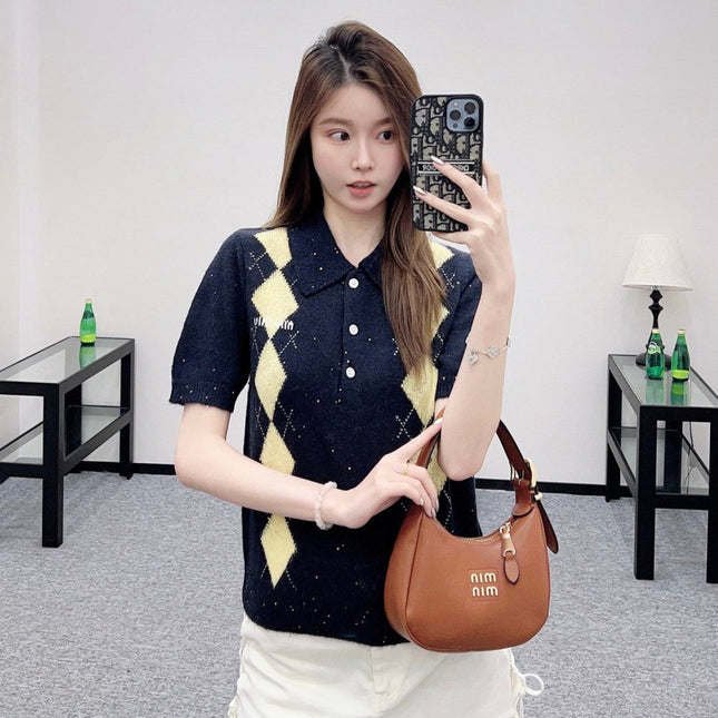 MIUMIU SHORT-SLEEVE KNIT TOP STYLE 22