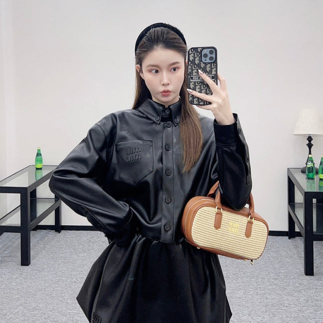 MIUMIU LEATHER JACKET STYLE 117
