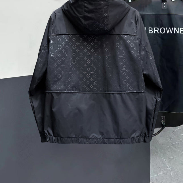 LV HOODED JACKET BLACK 239027