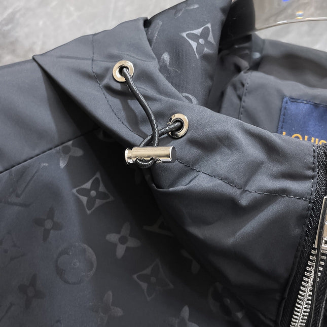 LV HOODED JACKET BLACK 239027