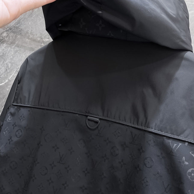 LV HOODED JACKET BLACK 239027