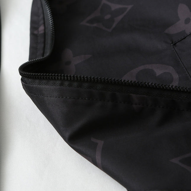 LV BLACK MONOGRAM HOODED JACKET 238975