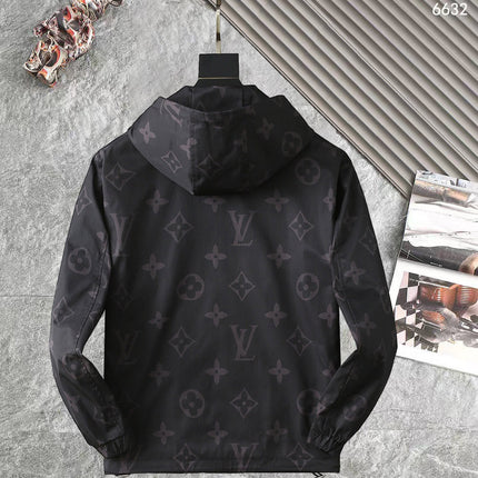 LV BLACK MONOGRAM HOODED JACKET 238975