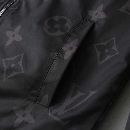 LV BLACK MONOGRAM HOODED JACKET 238975