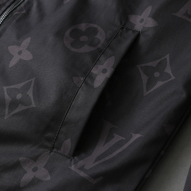 LV BLACK MONOGRAM HOODED JACKET 238975