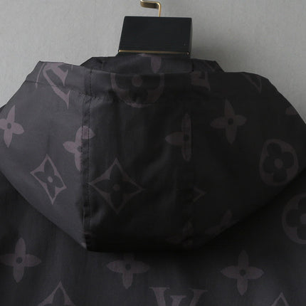 LV BLACK MONOGRAM HOODED JACKET 238975