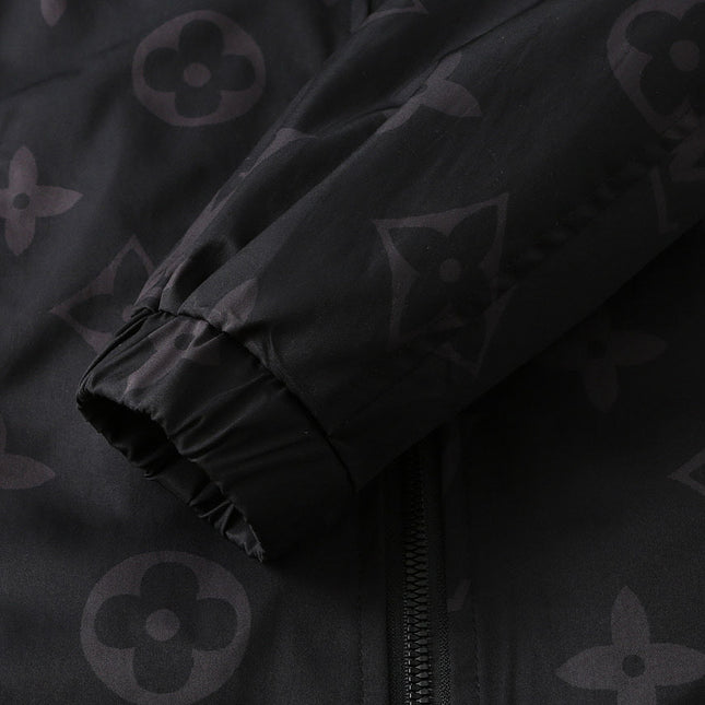 LV BLACK MONOGRAM HOODED JACKET 238975