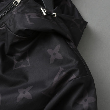 LV BLACK MONOGRAM HOODED JACKET 238975