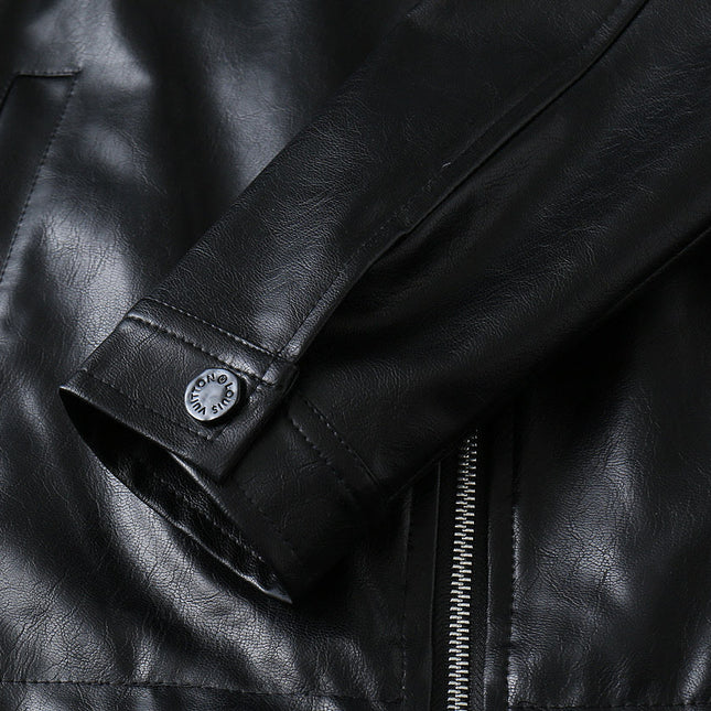 LV SHIRT JACKET IN BLACK SMOOTH LAMBSKIN 238977