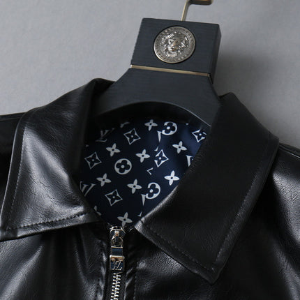 LV SHIRT JACKET IN BLACK SMOOTH LAMBSKIN 238977