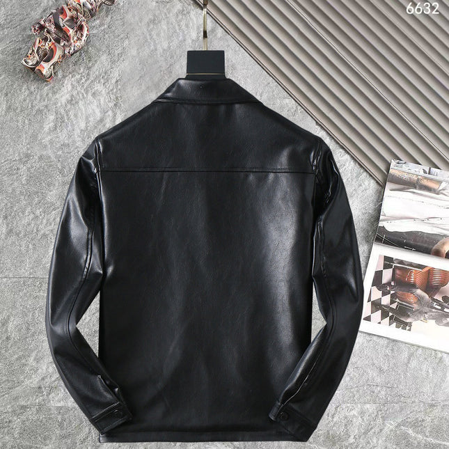 LV SHIRT JACKET IN BLACK SMOOTH LAMBSKIN 238977