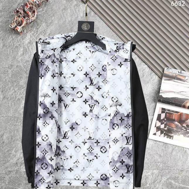 LV DOUBLE-SIDED JACKET BLACK AND WHITE 238980
