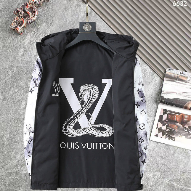 LV DOUBLE-SIDED JACKET BLACK AND WHITE 238980