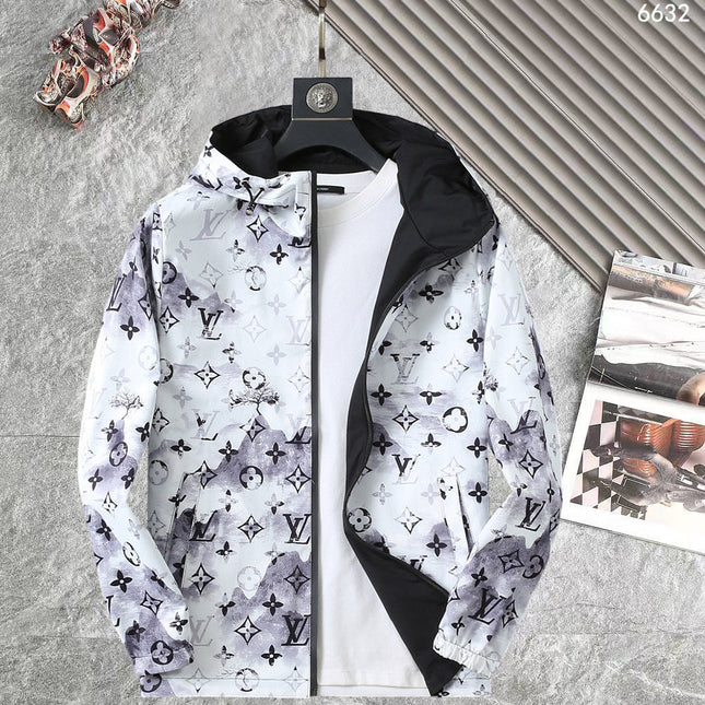 LV DOUBLE-SIDED JACKET BLACK AND WHITE 238980