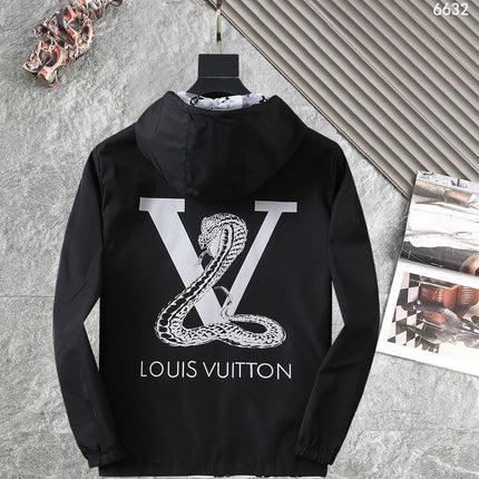LV DOUBLE-SIDED JACKET BLACK AND WHITE 238980