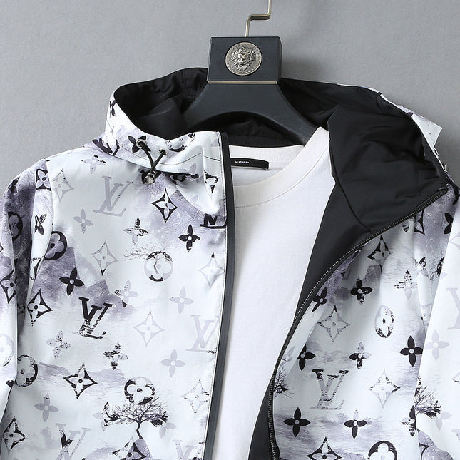 LV DOUBLE-SIDED JACKET BLACK AND WHITE 238980