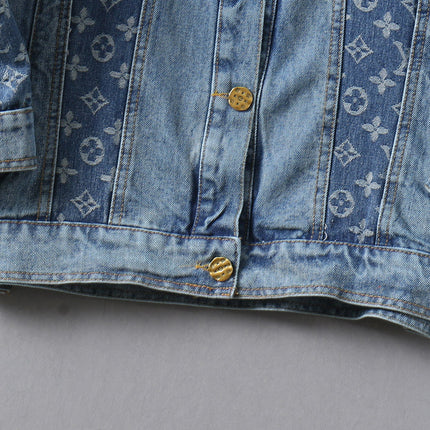 LV LIGHT BLUE MONOGRAM DENIM SHIRT JACKET 238981