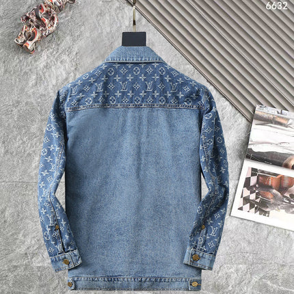 LV LIGHT BLUE MONOGRAM DENIM SHIRT JACKET 238981
