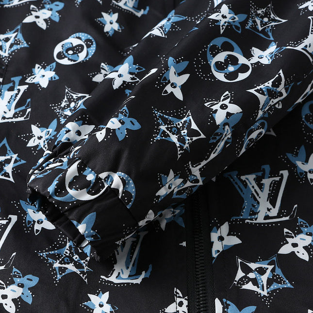 LV HOODED JACKET BLACK MONOGRAM 238982