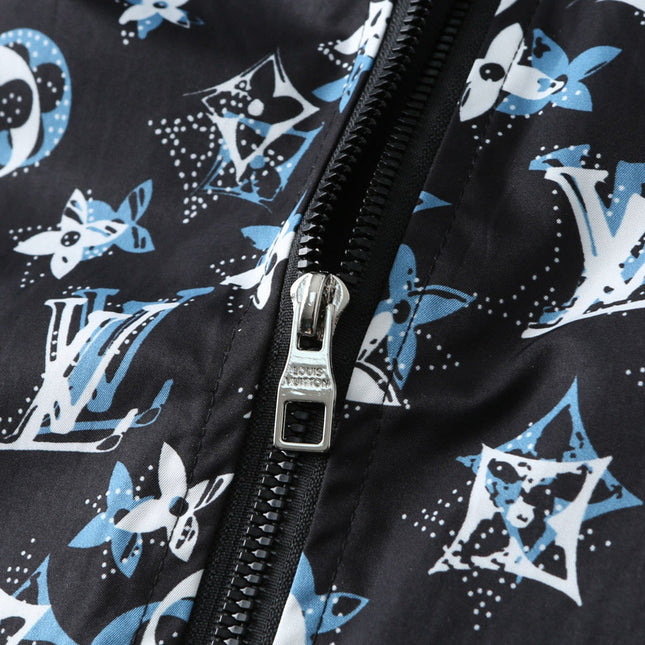 LV HOODED JACKET BLACK MONOGRAM 238982