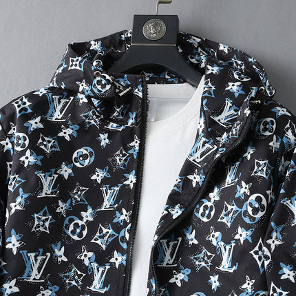 LV HOODED JACKET BLACK MONOGRAM 238982