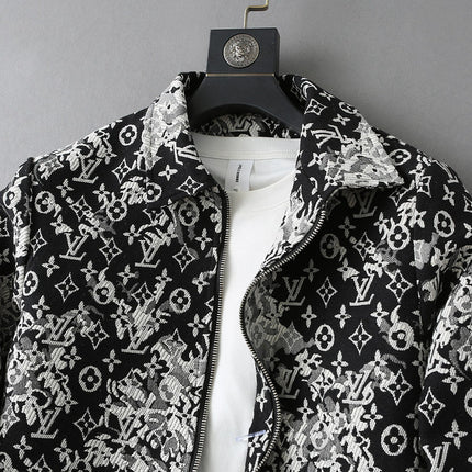LV SHIRT JACKET IN BLACK MIX WHITE MONOGRAM JACQUARD FABRIC 238989
