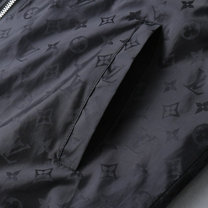 LV HOODED JACKET BLACK 238987