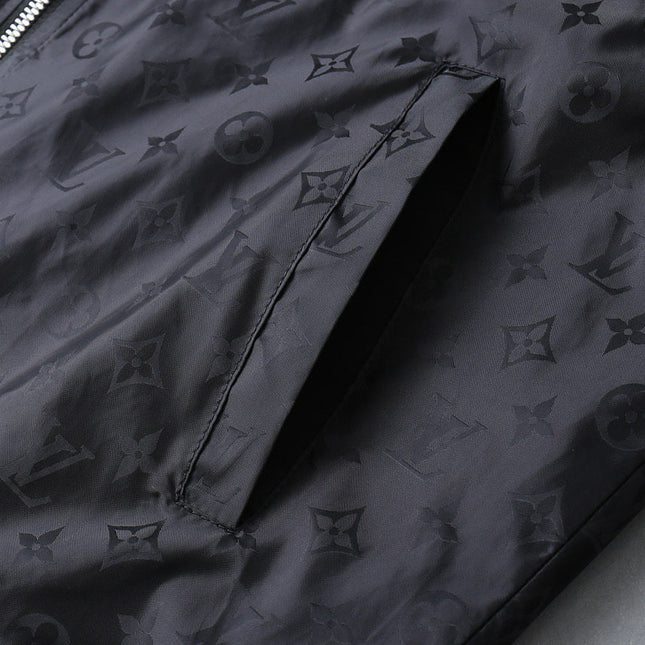 LV HOODED JACKET BLACK 238987