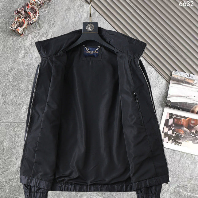 LV HOODED JACKET BLACK 238987