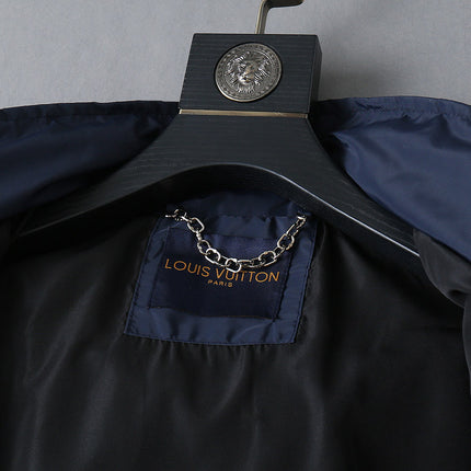 LV NAVY BLUE MONOGRAM HOODED JACKET 238985