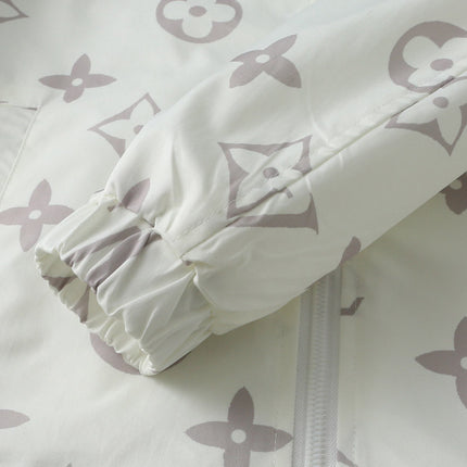 LV WHITE MONOGRAM HOODED JACKET 238986