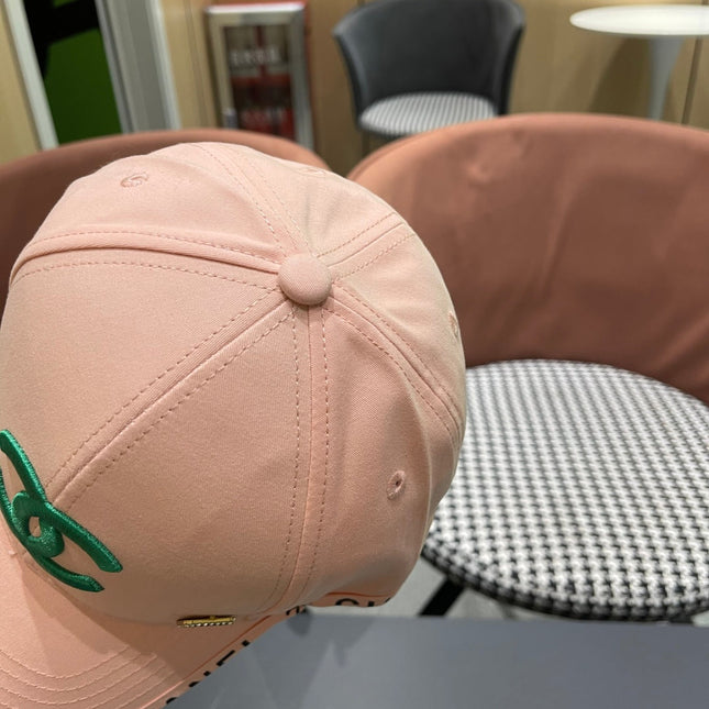 BASEBALL HAT PINK WITH LETTERING TRIM 672536