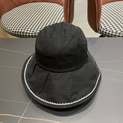 BUCKET HAT MODEL 650274 IN BLACK TEXTURED FABRIC