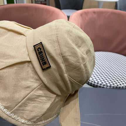 BUCKET HAT MODEL 650275 IN DARK BEIGE TEXTURED FABRIC