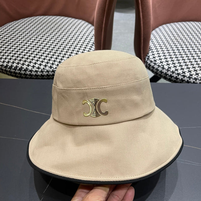 BUCKET HAT MODEL 650291 IN DARK BEIGE FABRIC