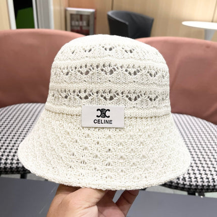 BUCKET HAT MODEL 651868 IN WHITE CROCHET