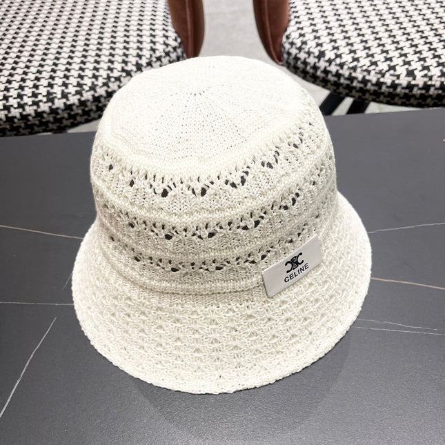 BUCKET HAT MODEL 651868 IN WHITE CROCHET