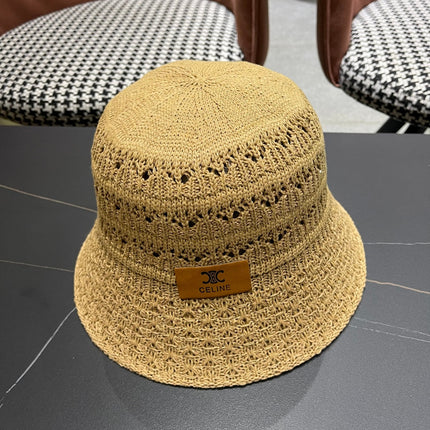 BUCKET HAT MODEL 651869 IN DARK BEIGE CROCHET