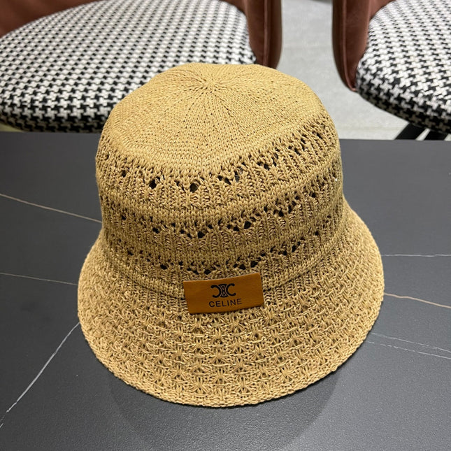 BUCKET HAT MODEL 651869 IN DARK BEIGE CROCHET