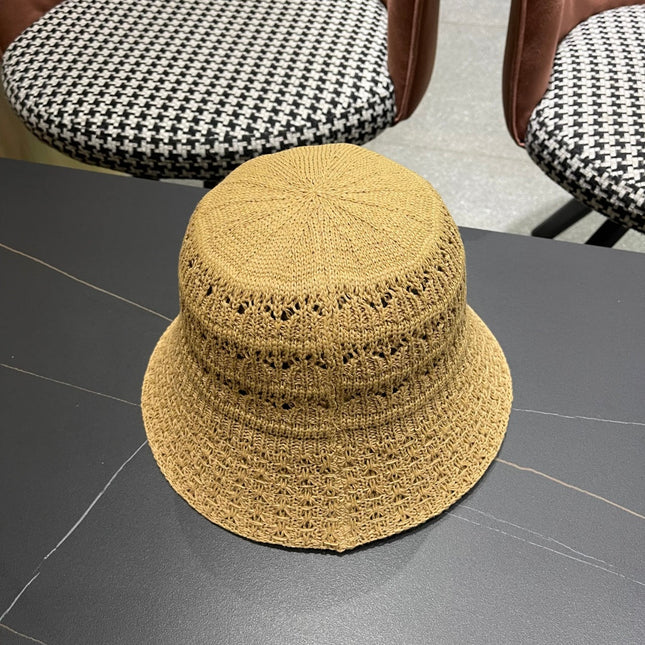 BUCKET HAT MODEL 651869 IN DARK BEIGE CROCHET
