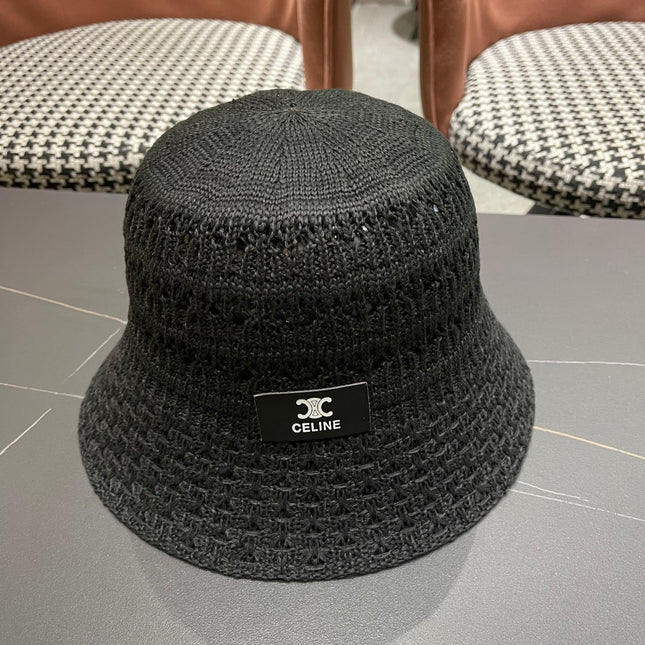 BUCKET HAT MODEL 651870 IN BLACK CROCHET